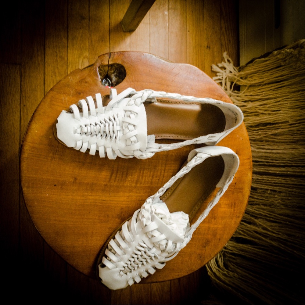 Urban Outfitters Hurache Sandals- white